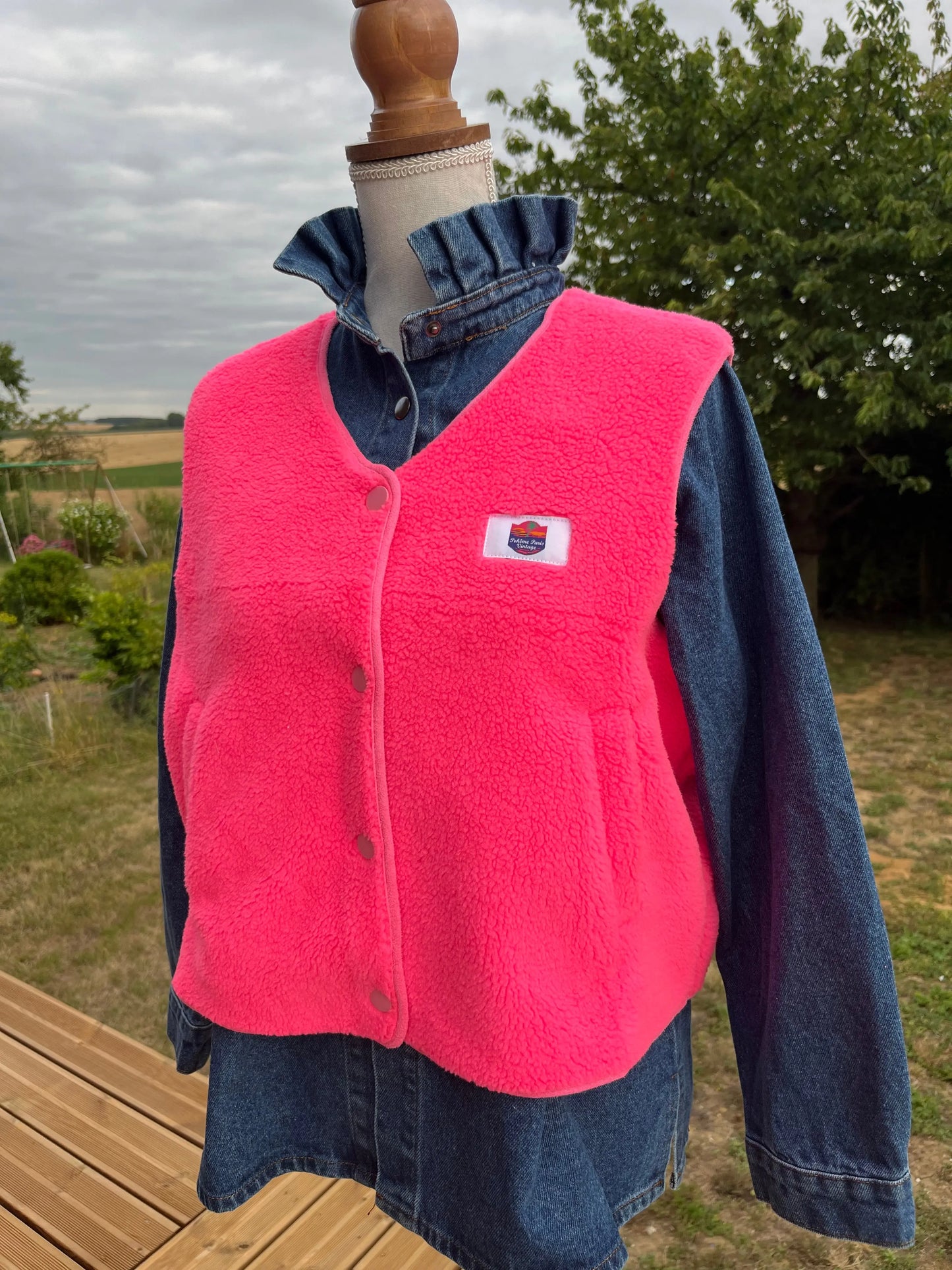 Gilet sans manches rose Atelier MSV