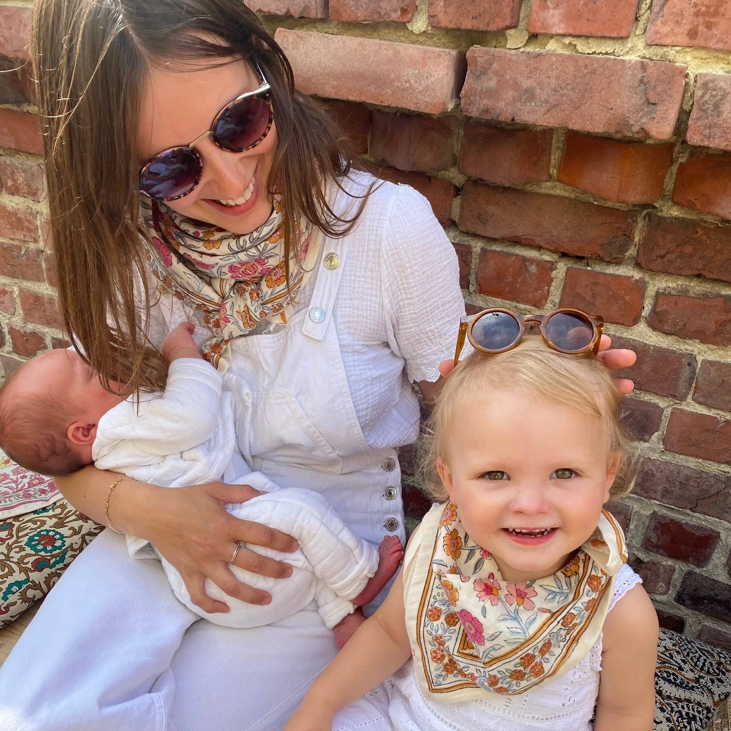 Foulards Bébé, Enfant Delhi Azur 5O cm SO FAMILY