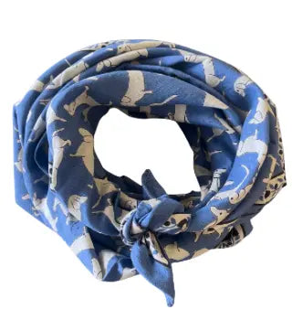 Foulard Adulte Teckel Blue Maison Augustin