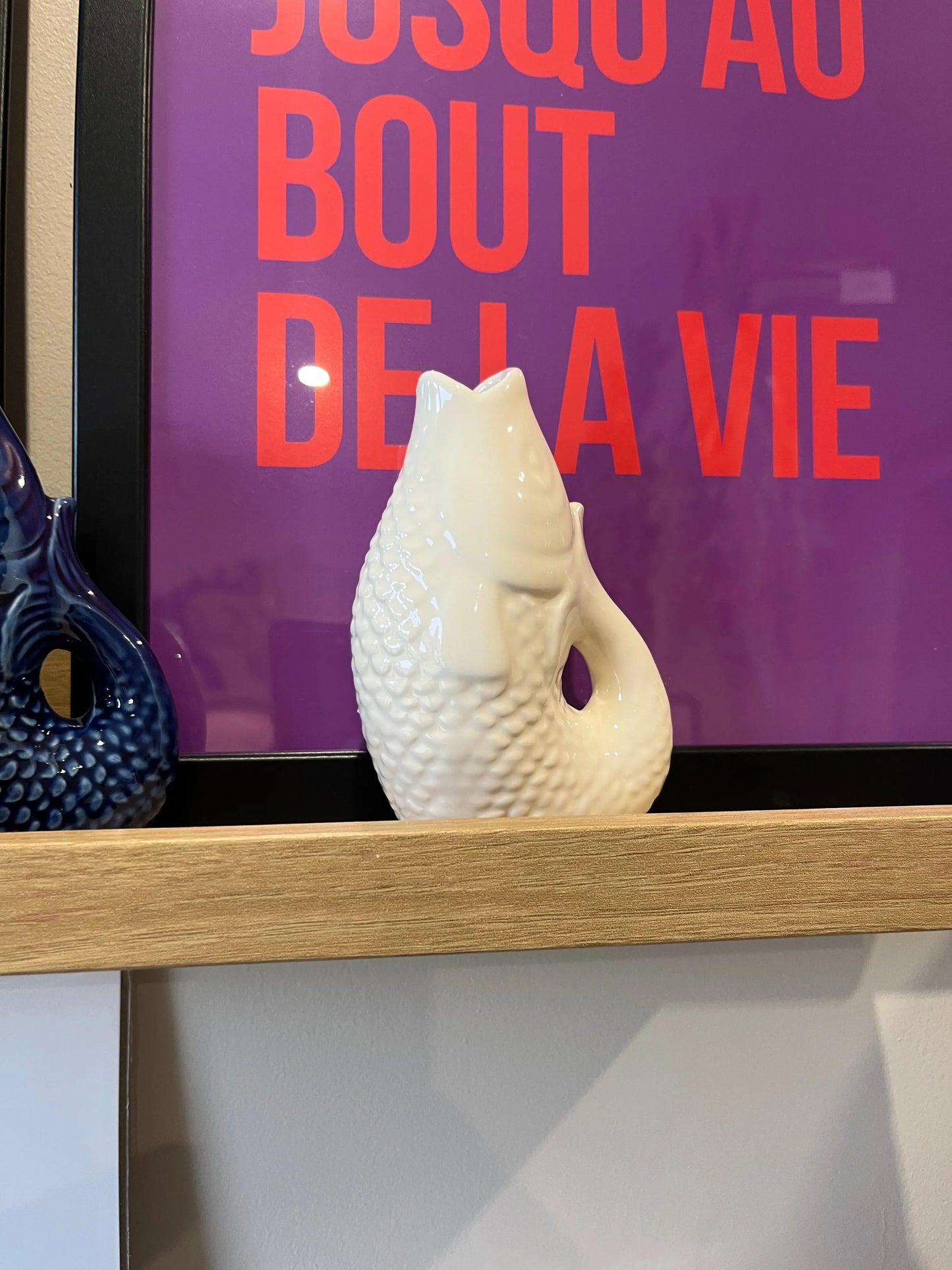 Vase poisson blanc Atelier MSV