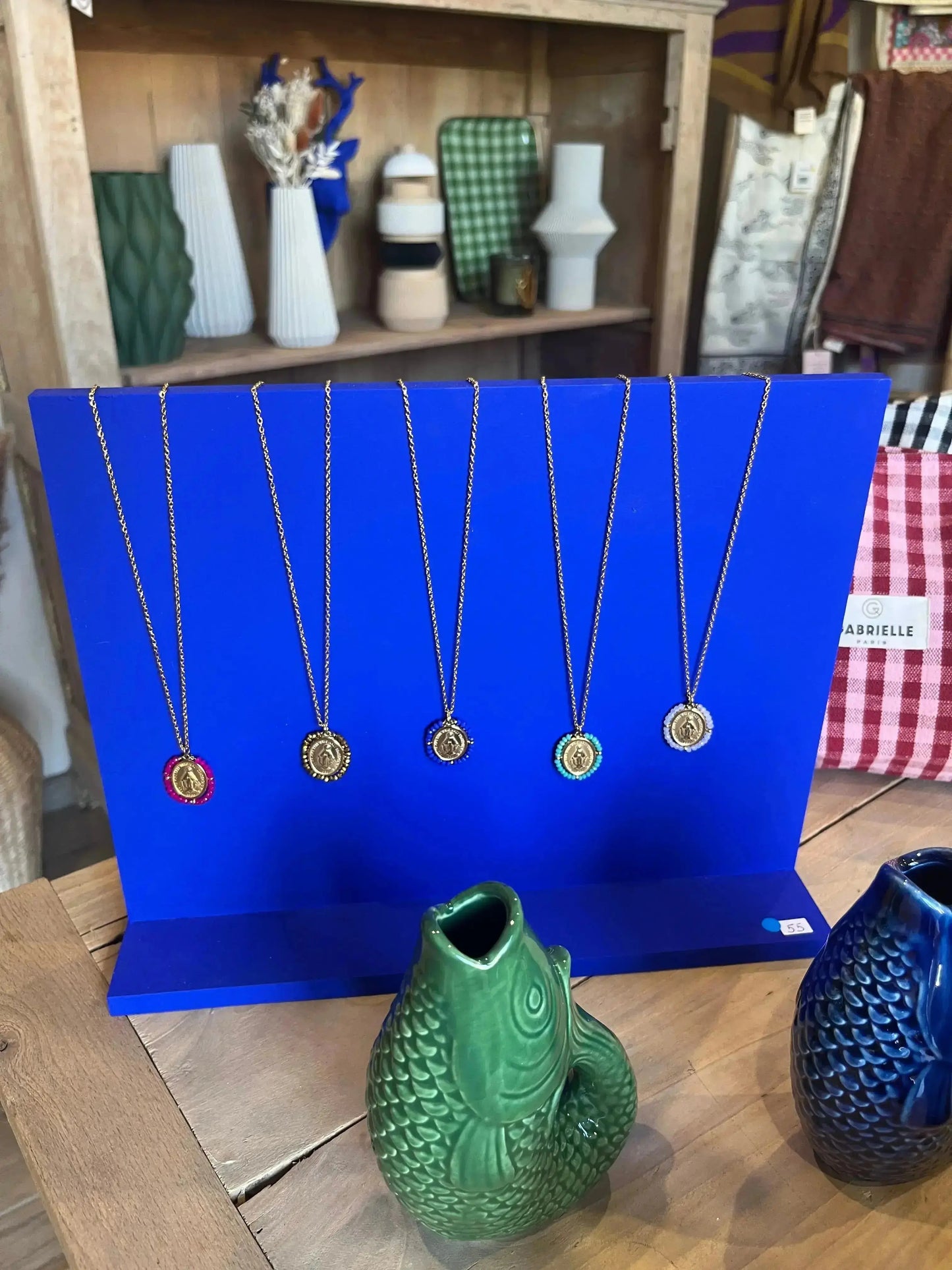 Collier Santa Maria blanc rosé Palas