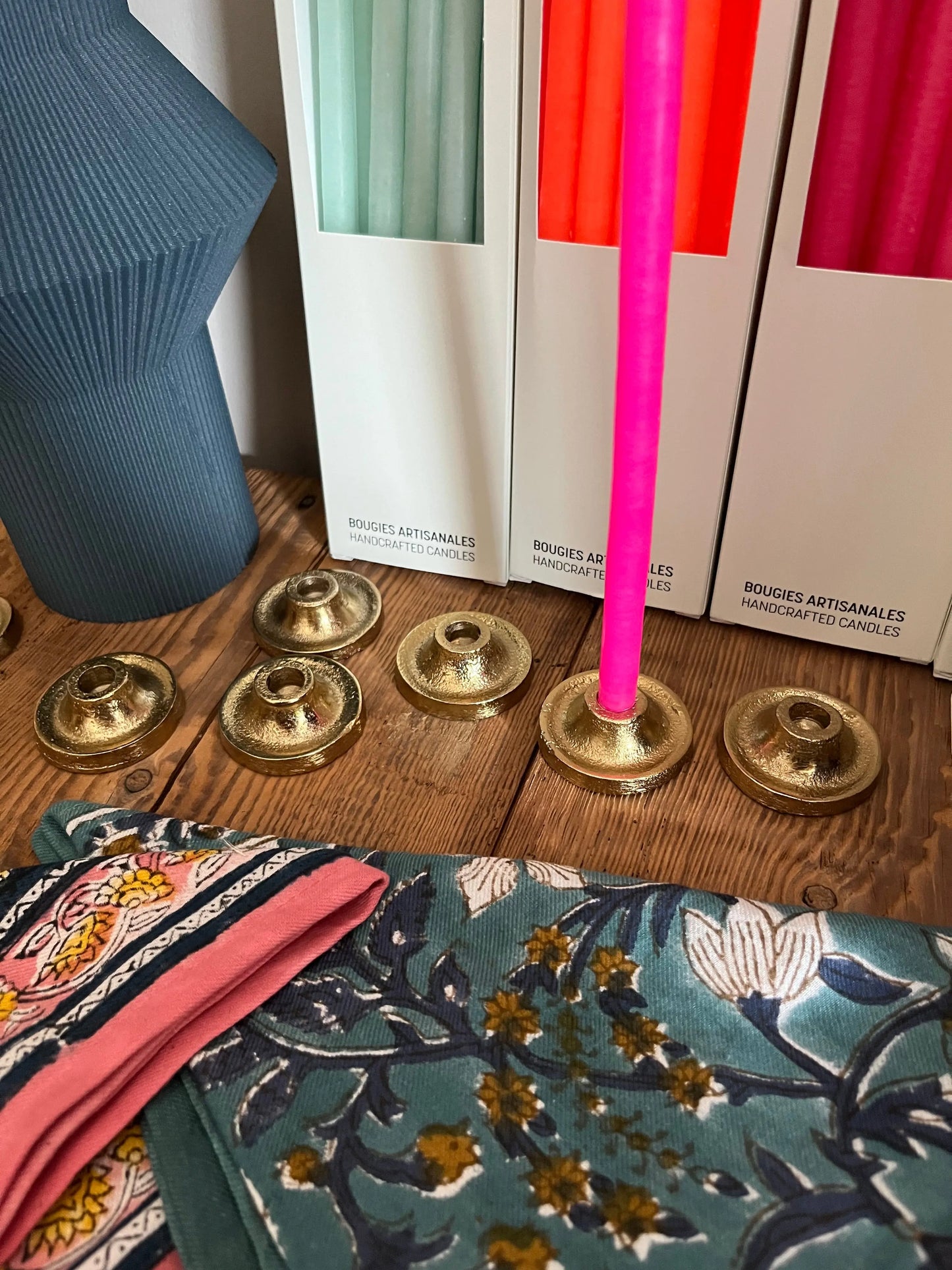 Bougeoir doré Atelier MSV