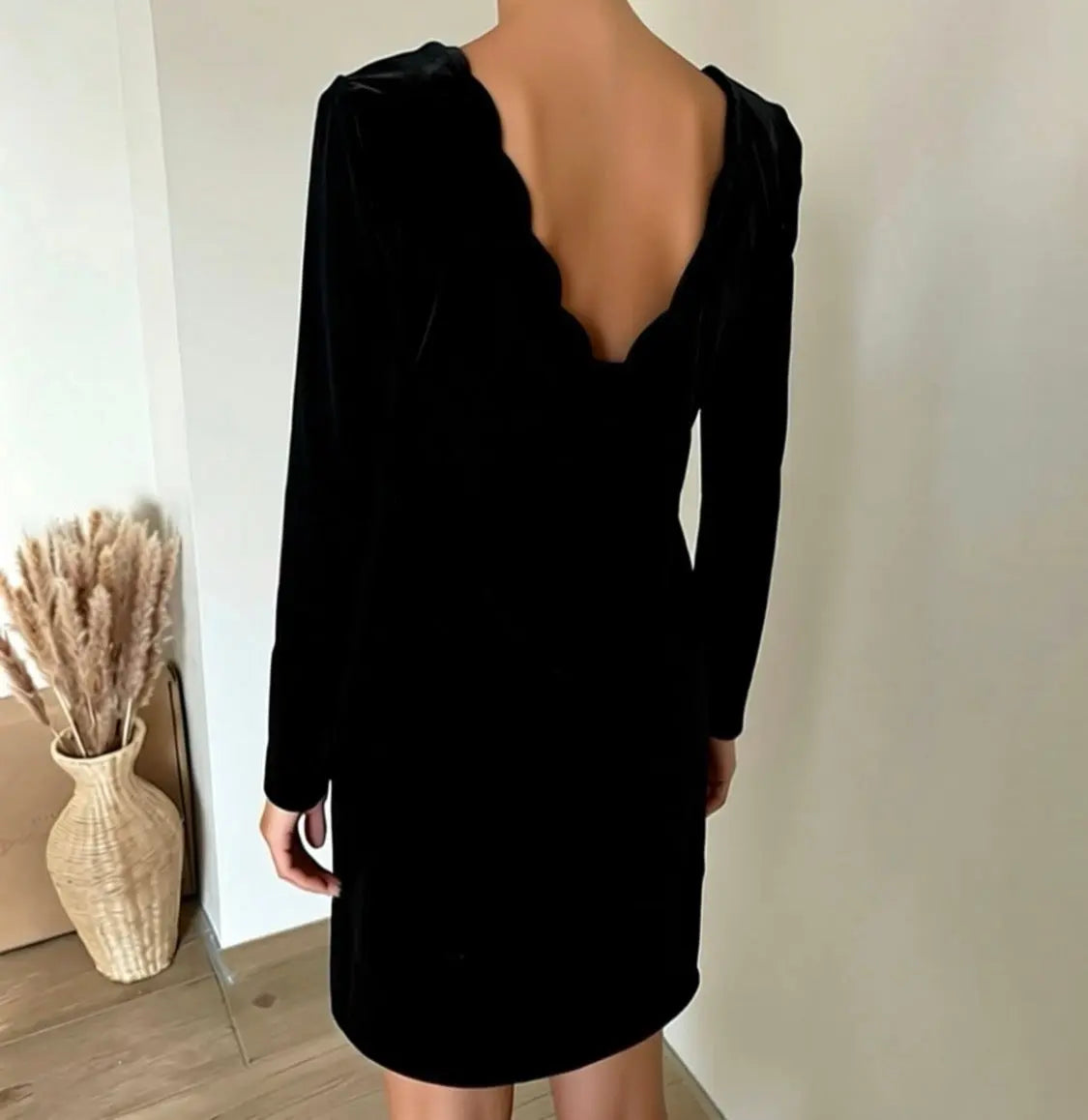 Robe noire velours S Atelier MSV