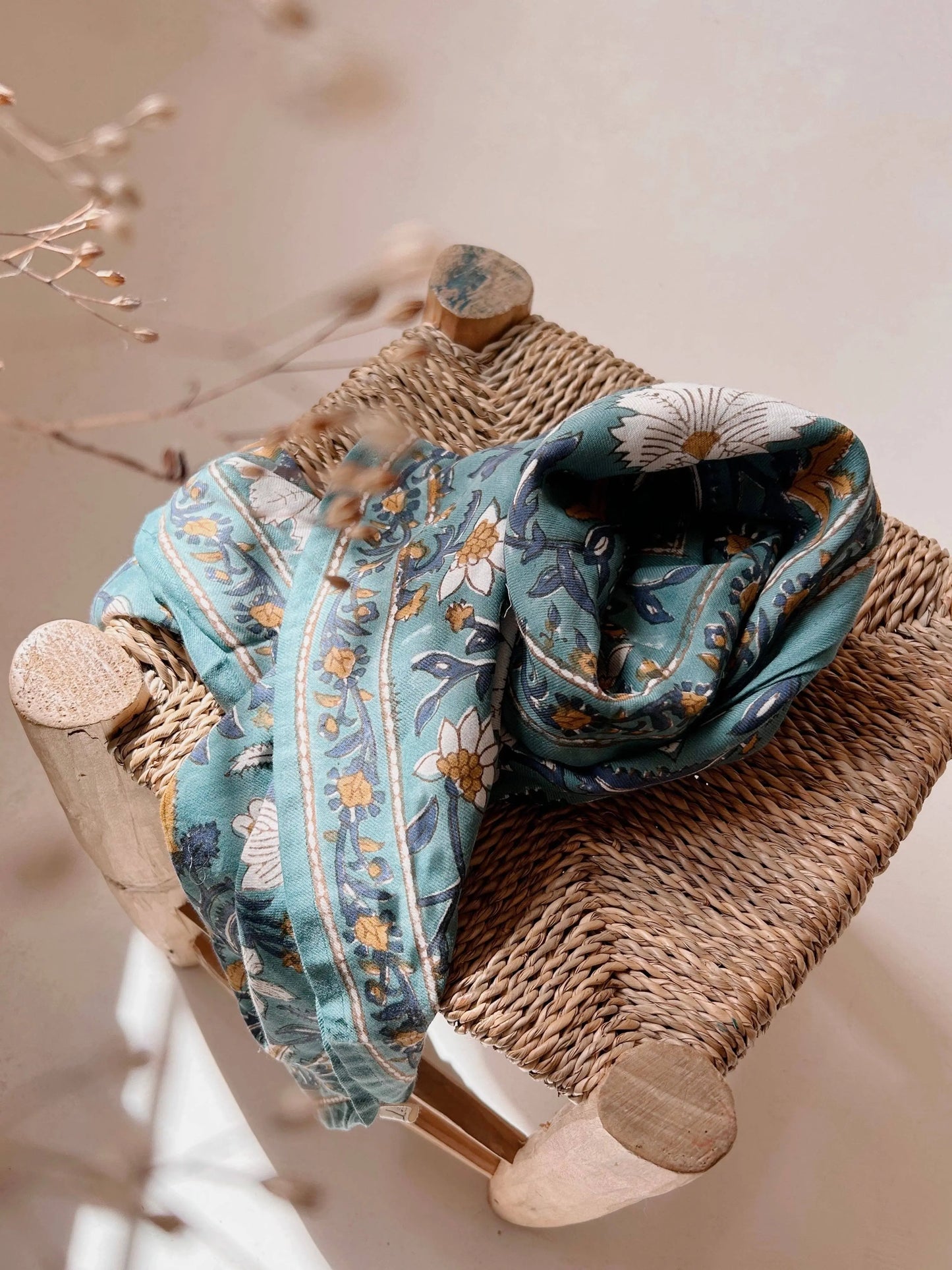 Foulard Adulte Dheli Celadon 100 cm SO FAMILY