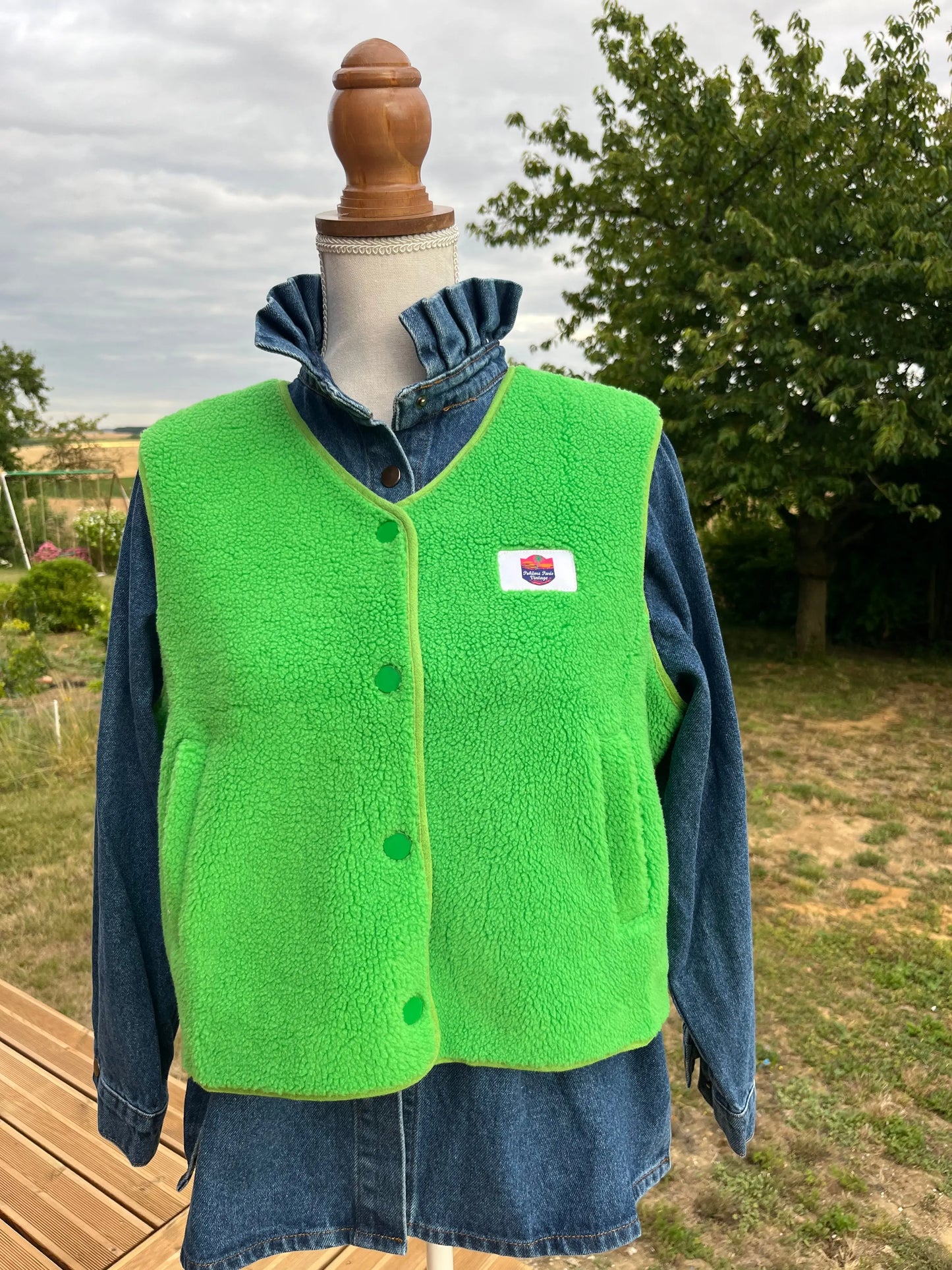 Gilet sans manches vert Atelier MSV