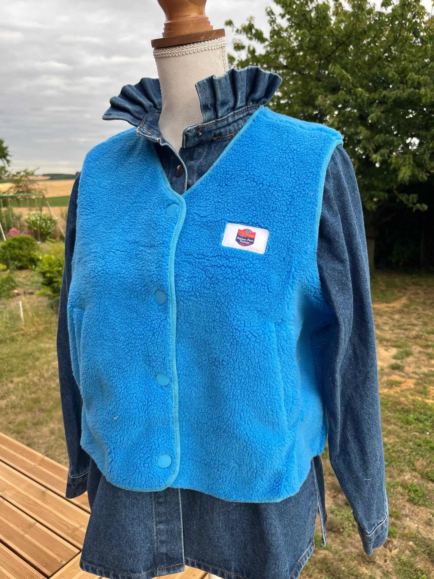 Gilet sans manches bleu Atelier MSV