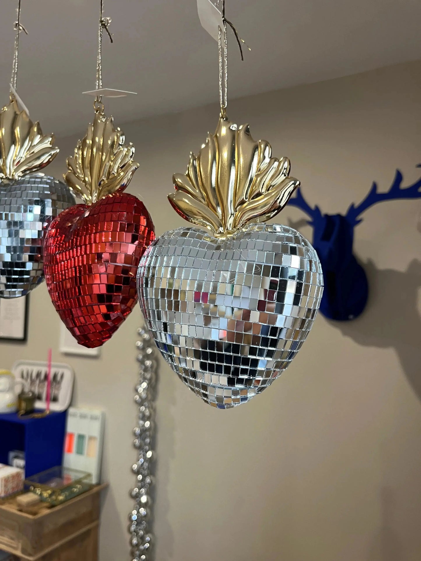 Cœur disco Ex-voto argenté Atelier MSV