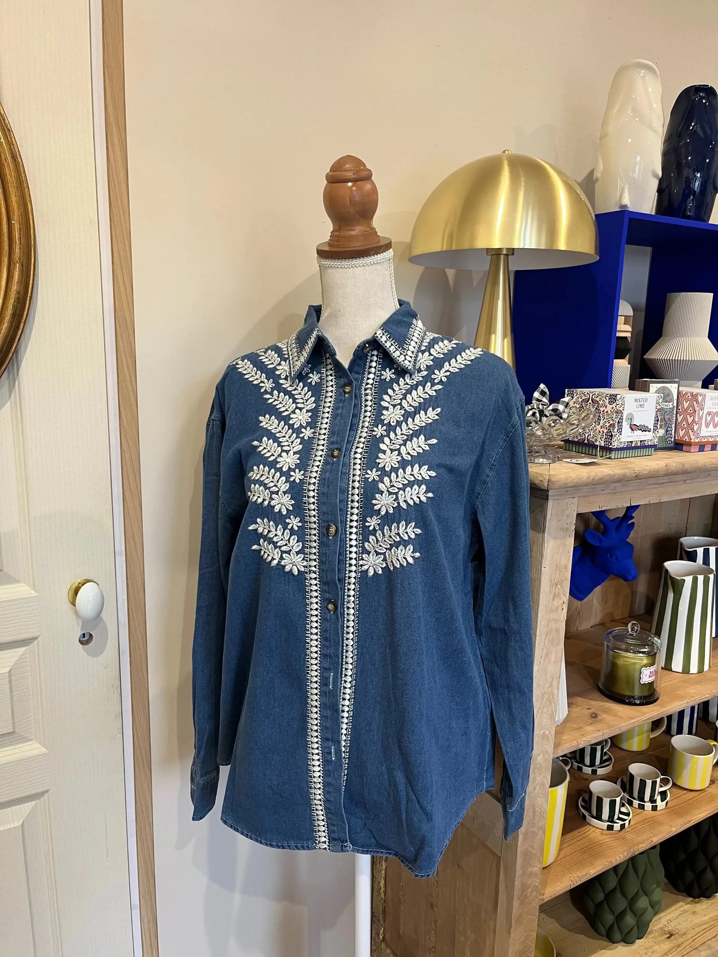 Chemise fleur blanche S/M Atelier MSV