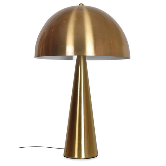 Lampe Paul doré satiné D30 H45cm Opjet Paris