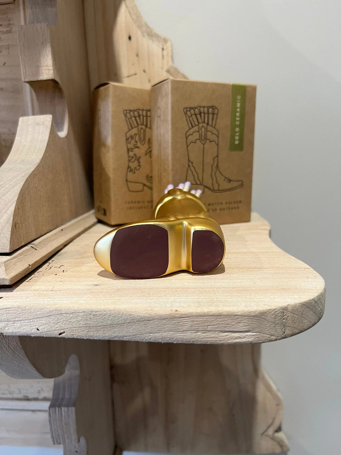 Botte dorée + allumettes Atelier MSV