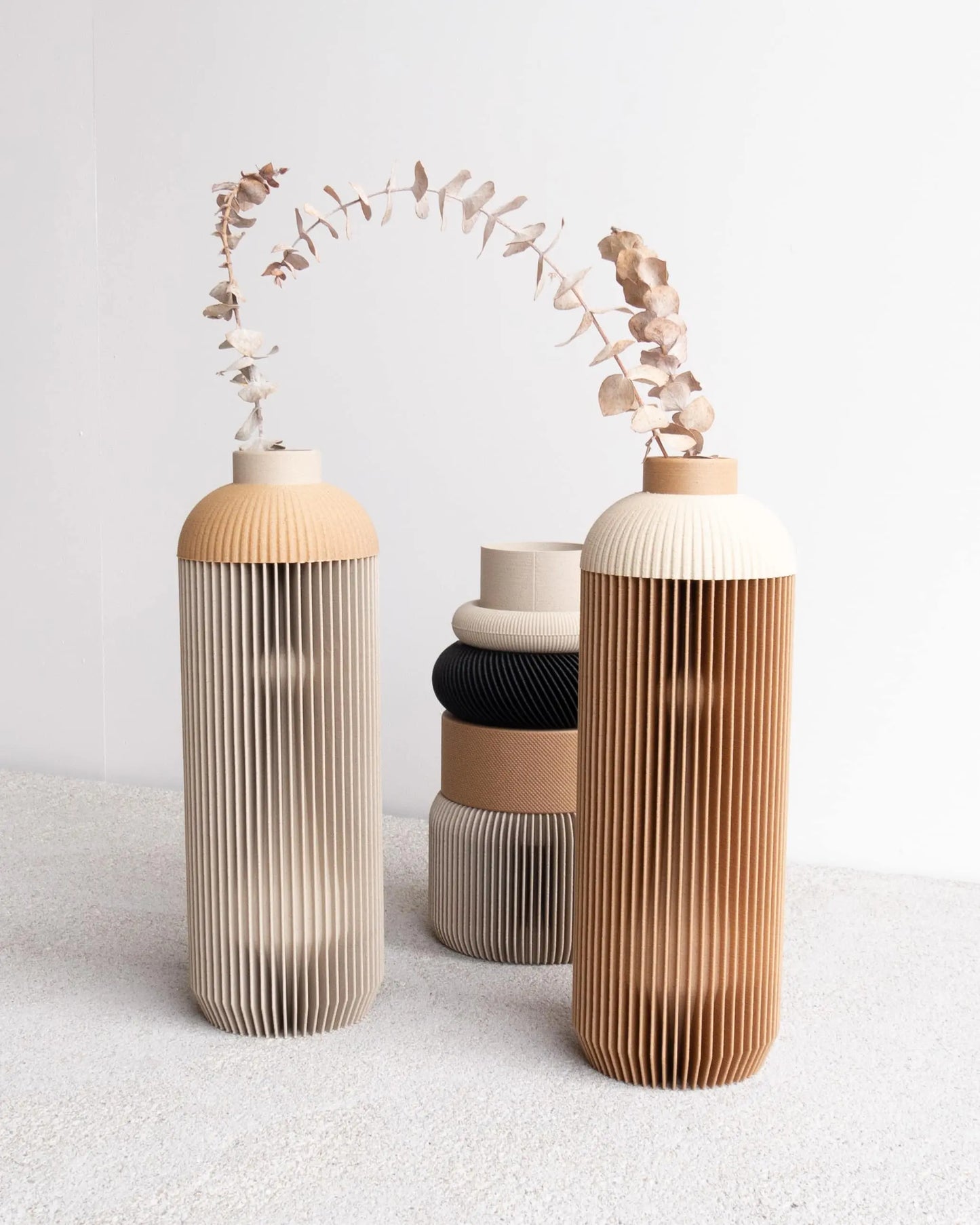 Vase Onde Natural & White MINIMUM DESIGN