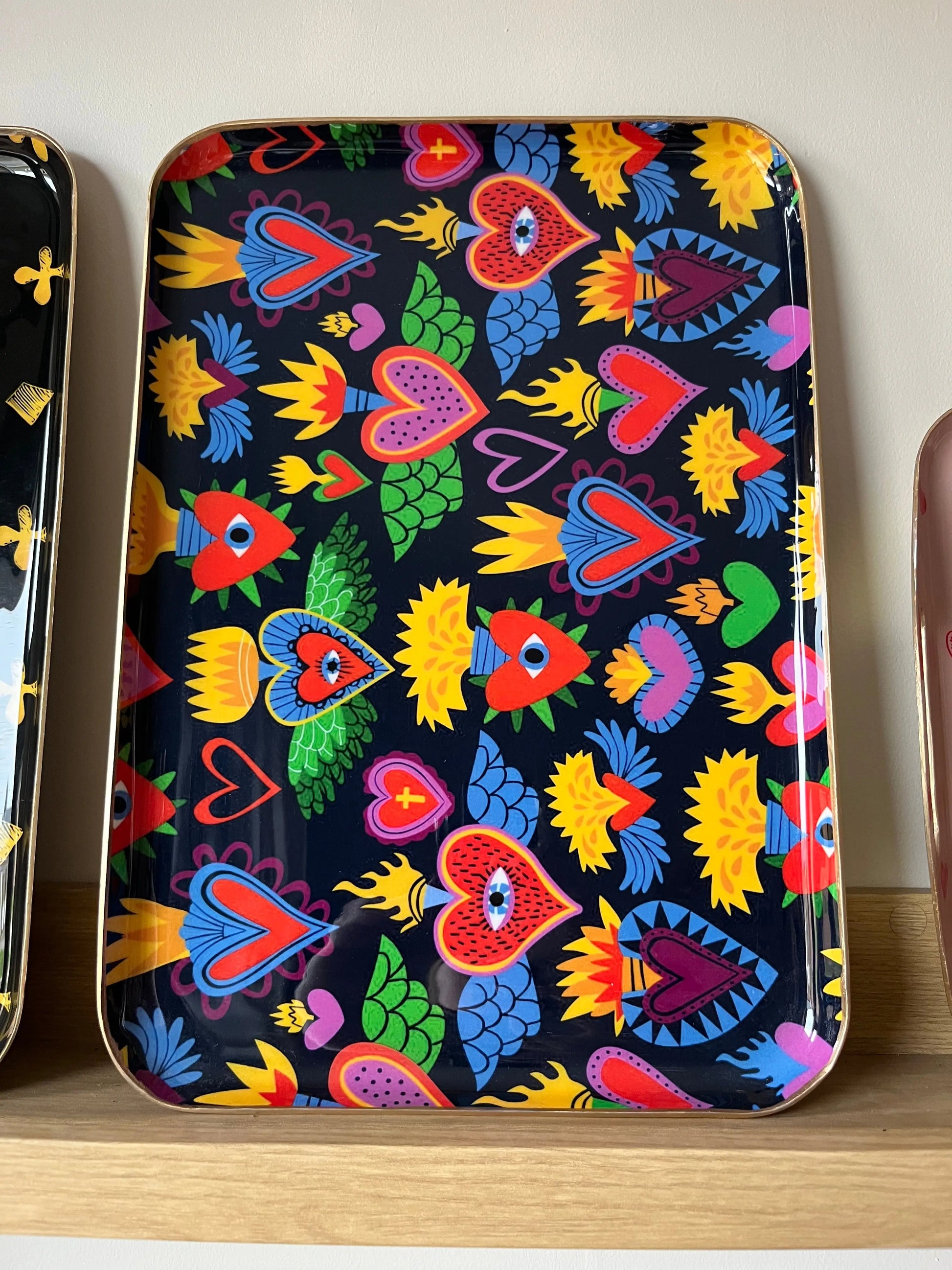 Plateau rectangulaire multicolore grand Atelier MSV