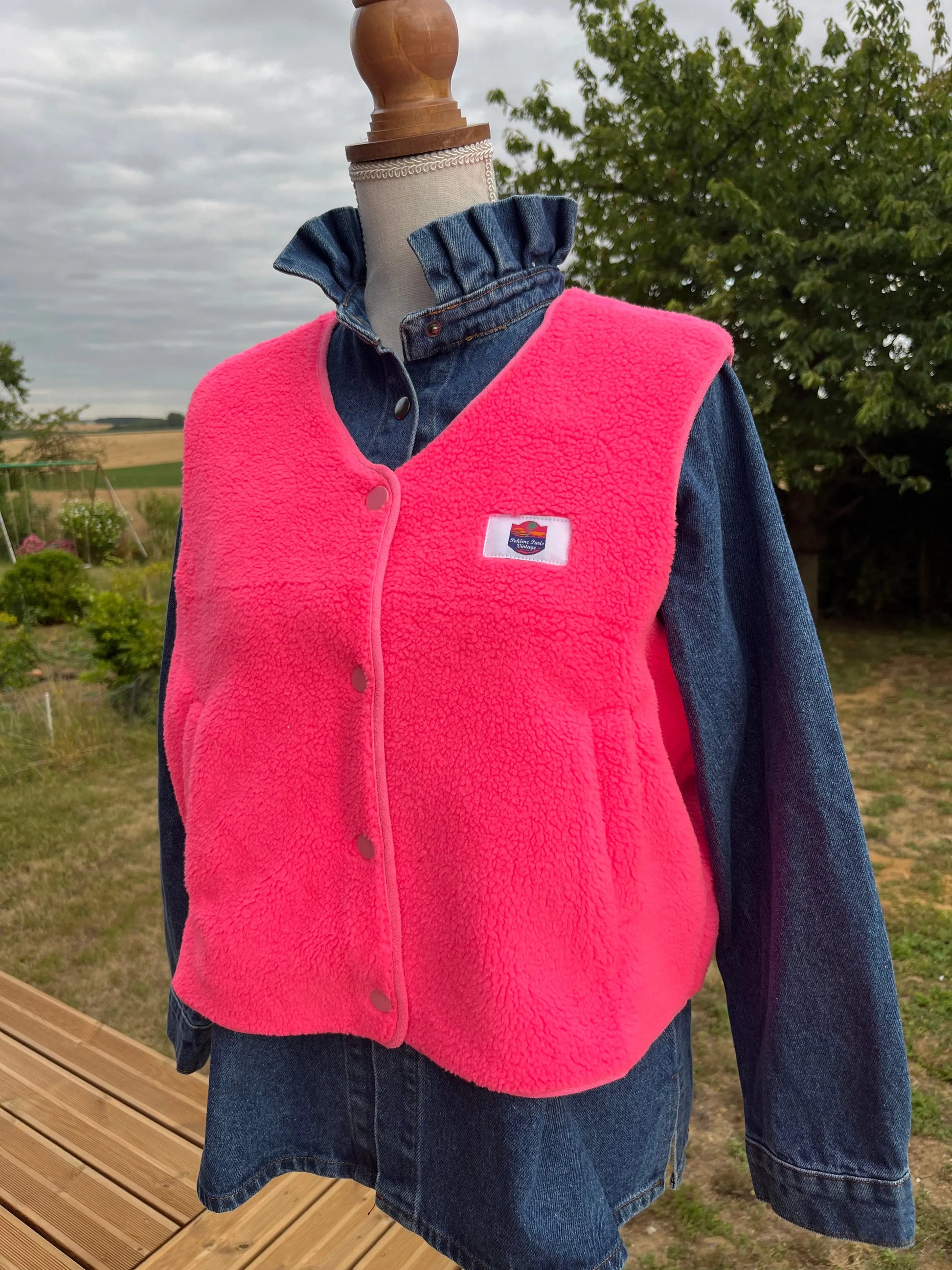Gilet sans manches rose Atelier MSV