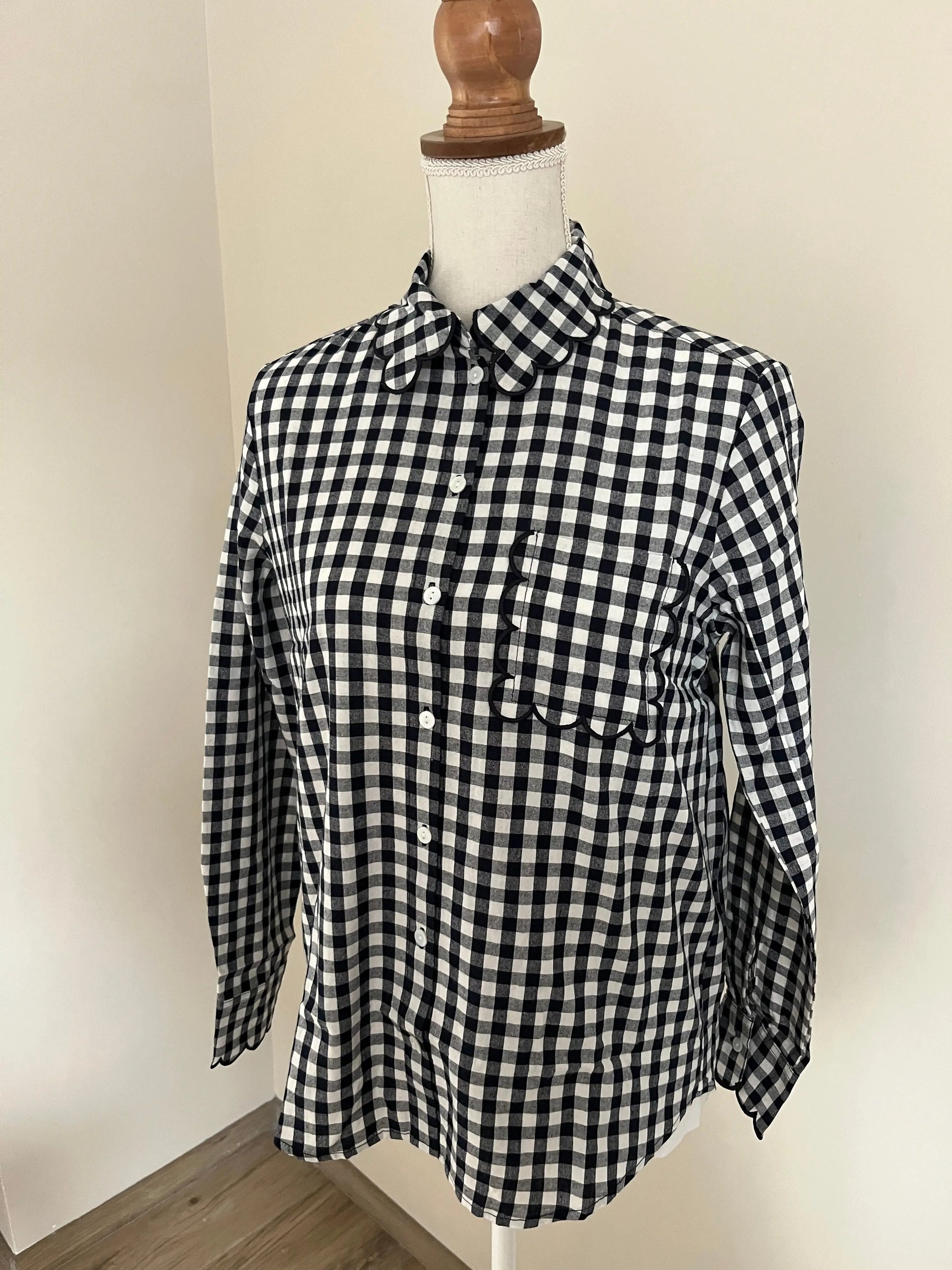 Chemise vichy bleu T36 Atelier MSV