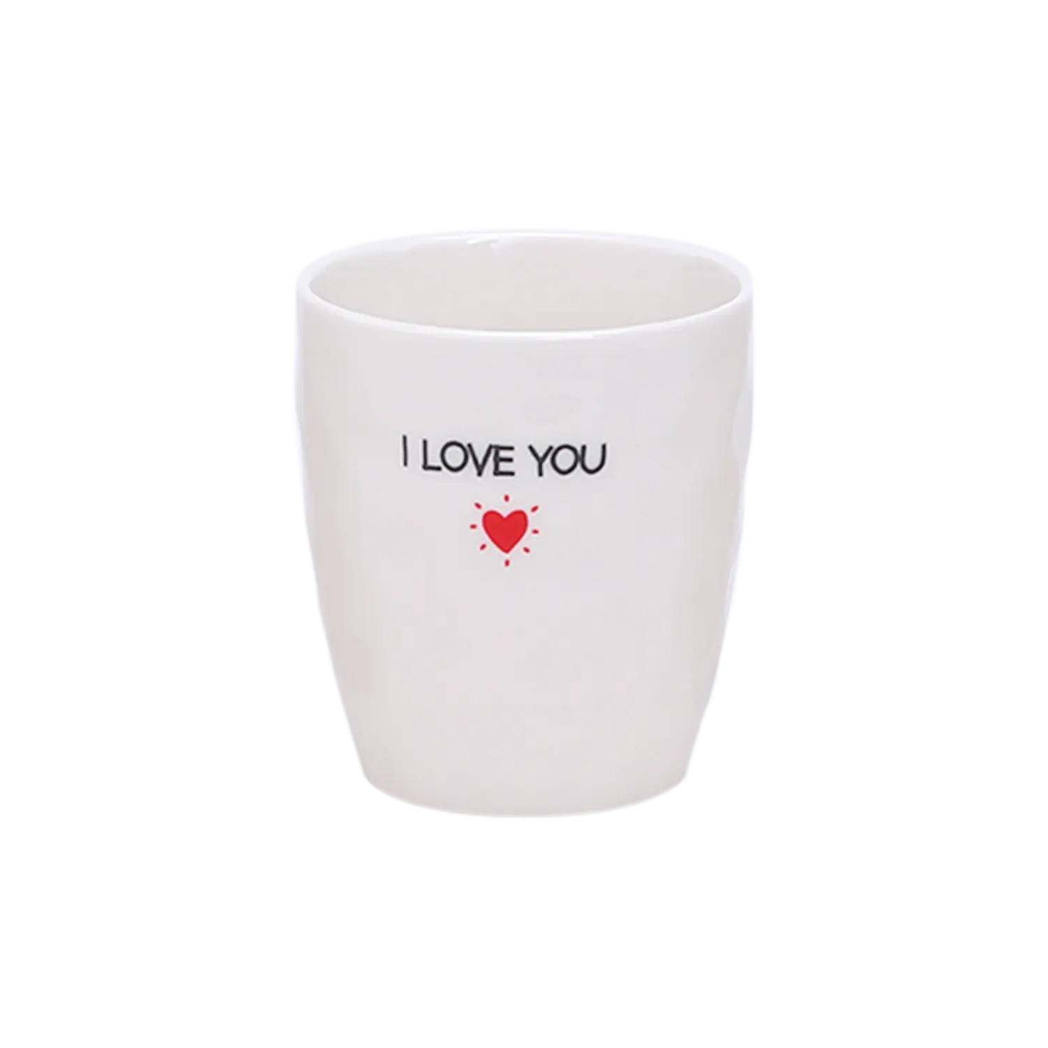 Gobelet message I love you D7,3 H8,2cm Opjet Paris
