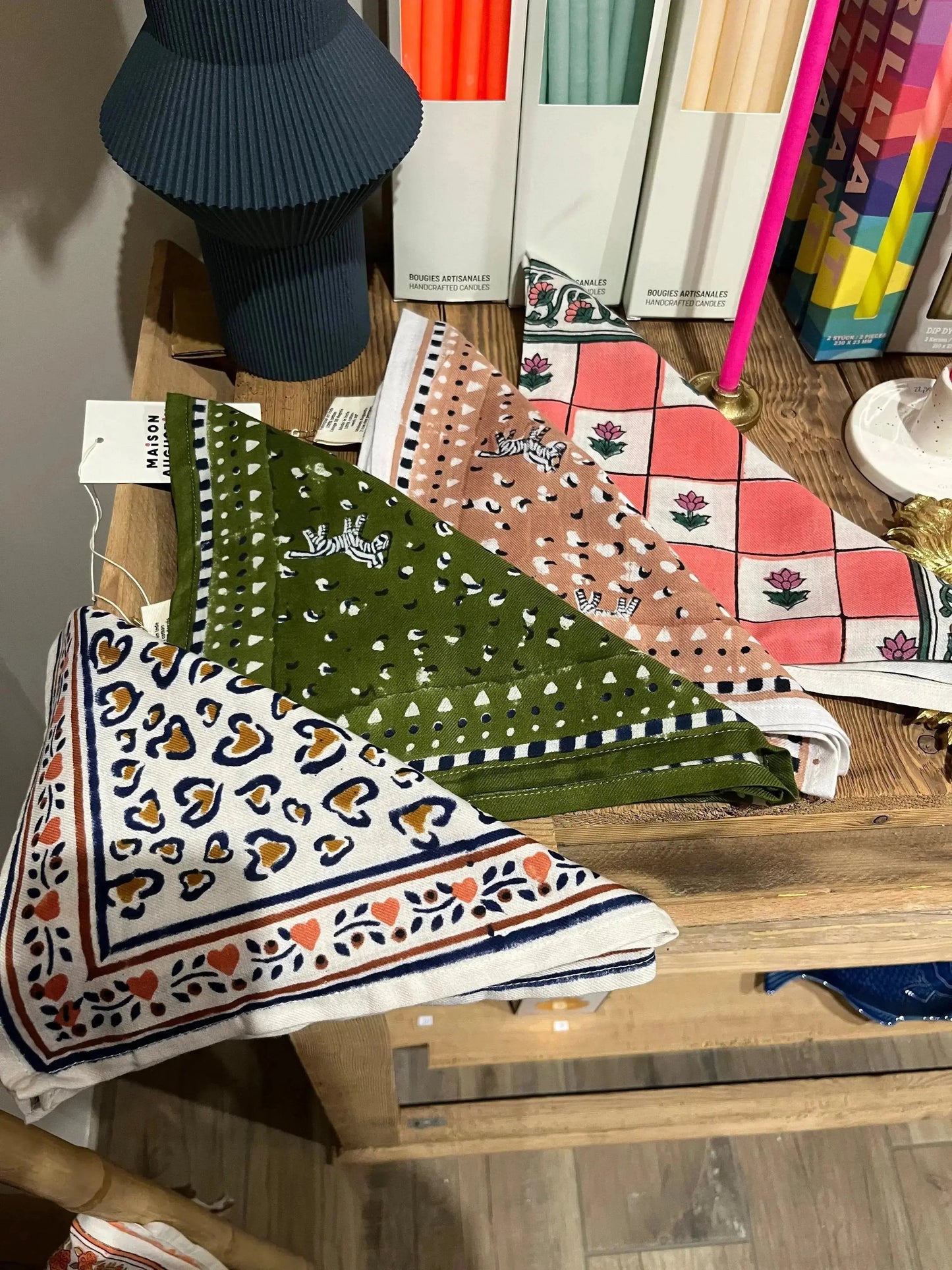 Foulard fleurs 50cm Atelier MSV