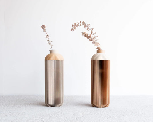Vase Onde Natural & White MINIMUM DESIGN