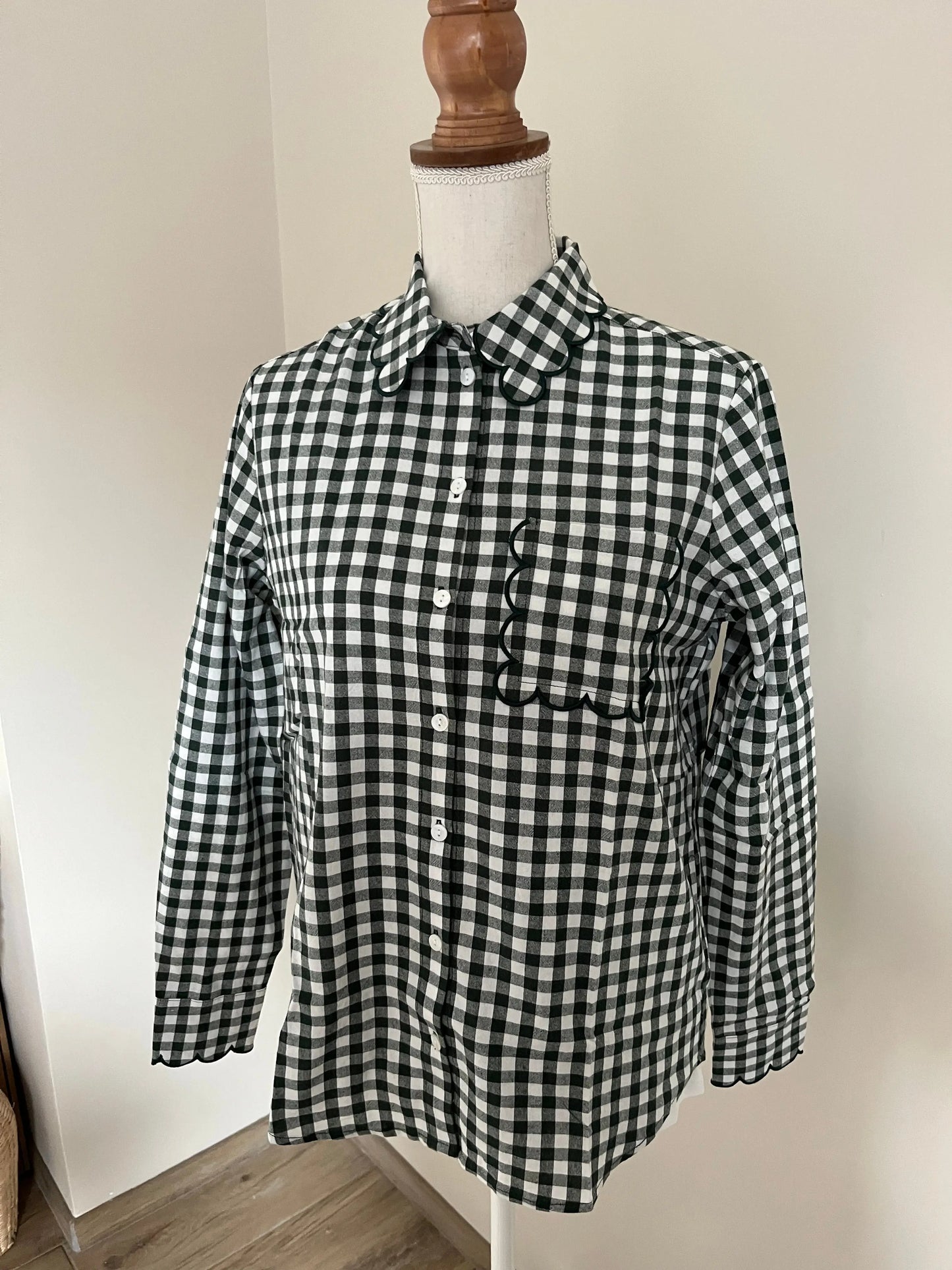 Chemise vichy verte T36 Atelier MSV