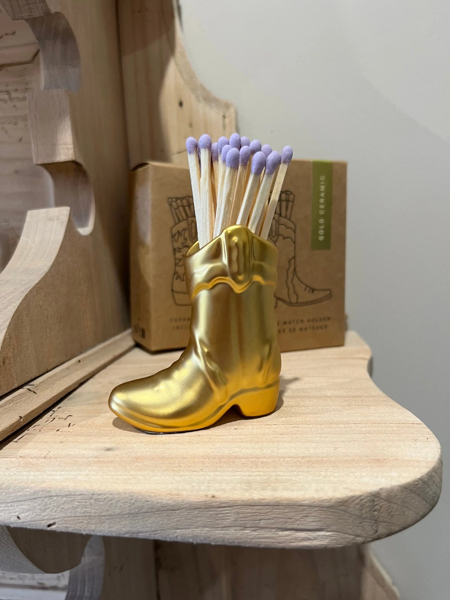 Botte dorée + allumettes Atelier MSV