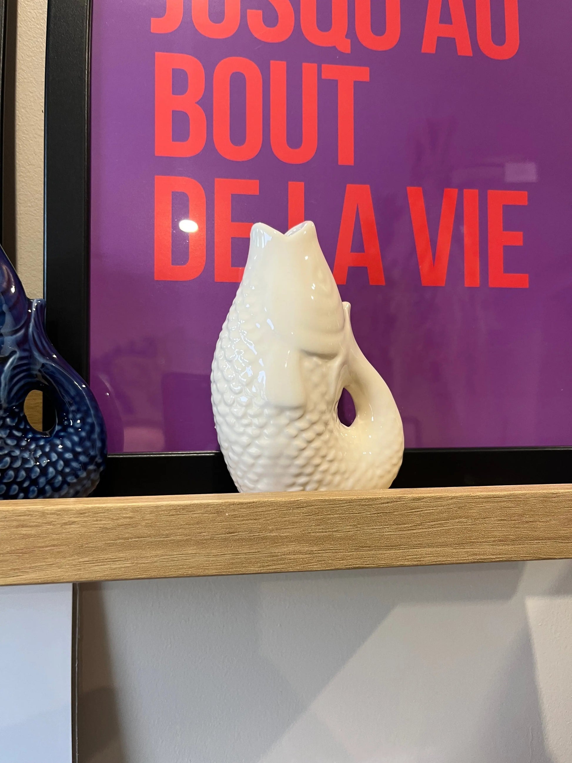 Vase poisson blanc Atelier MSV