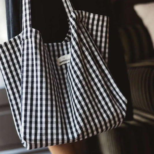 SAC À MAIN  EN COTON VICHY Gabrielle Paris
