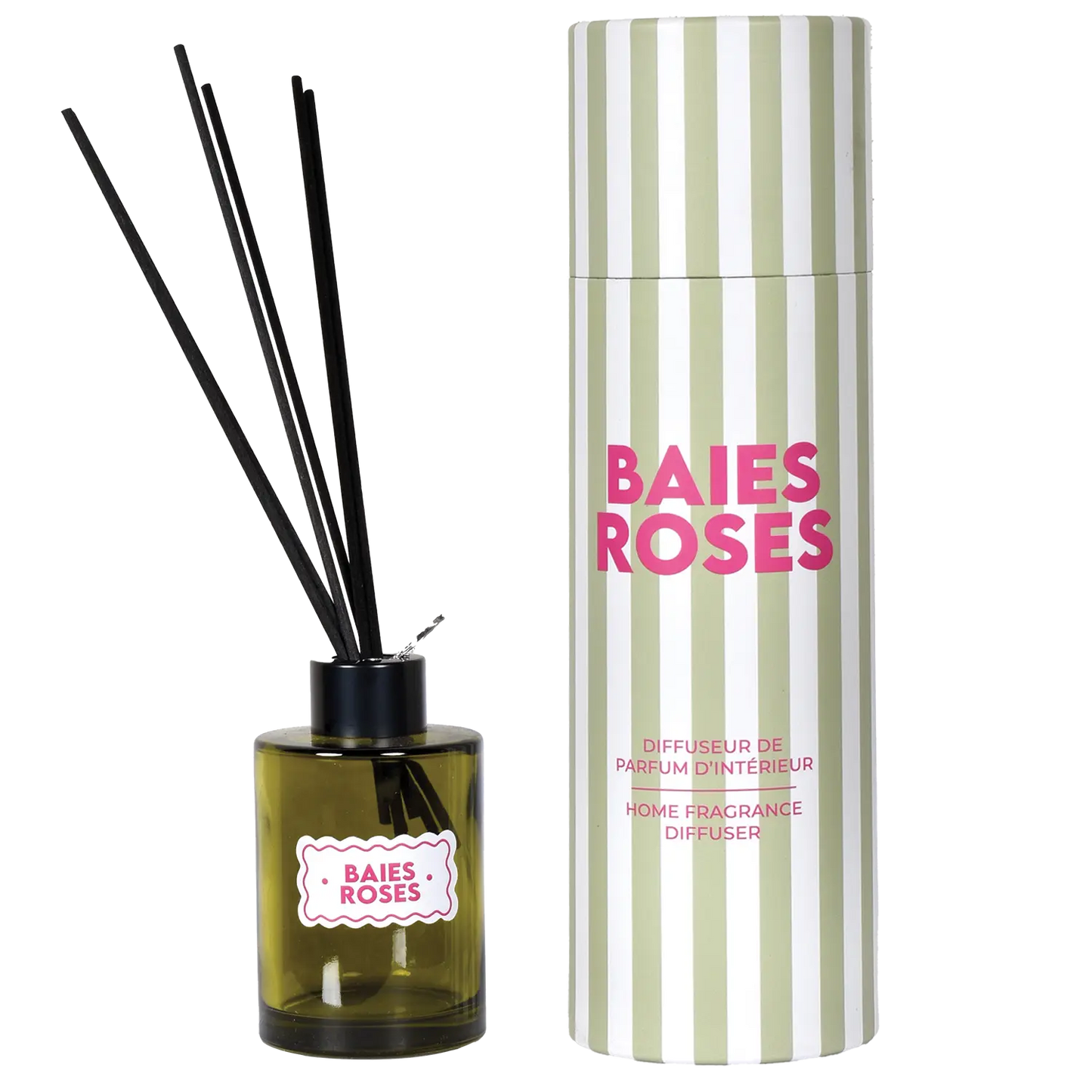 Diffuseur Trattoria baies roses D6 H10cm Opjet Paris