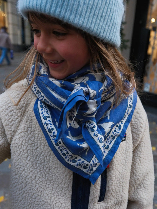 Foulard Adulte Teckel Blue Maison Augustin