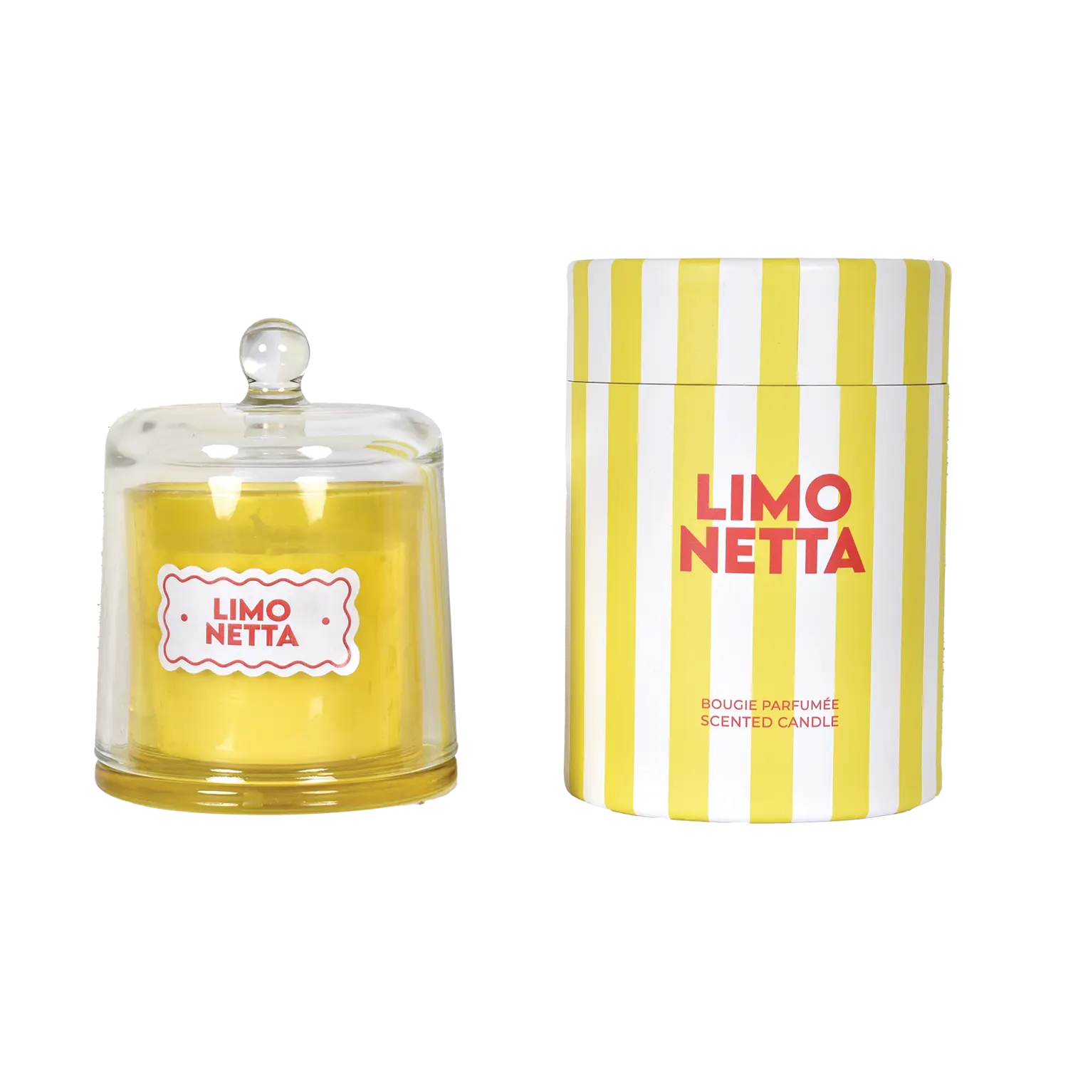 Bougie cloche Trattoria pm Limonetta D10,5 H13,5cm Opjet Paris