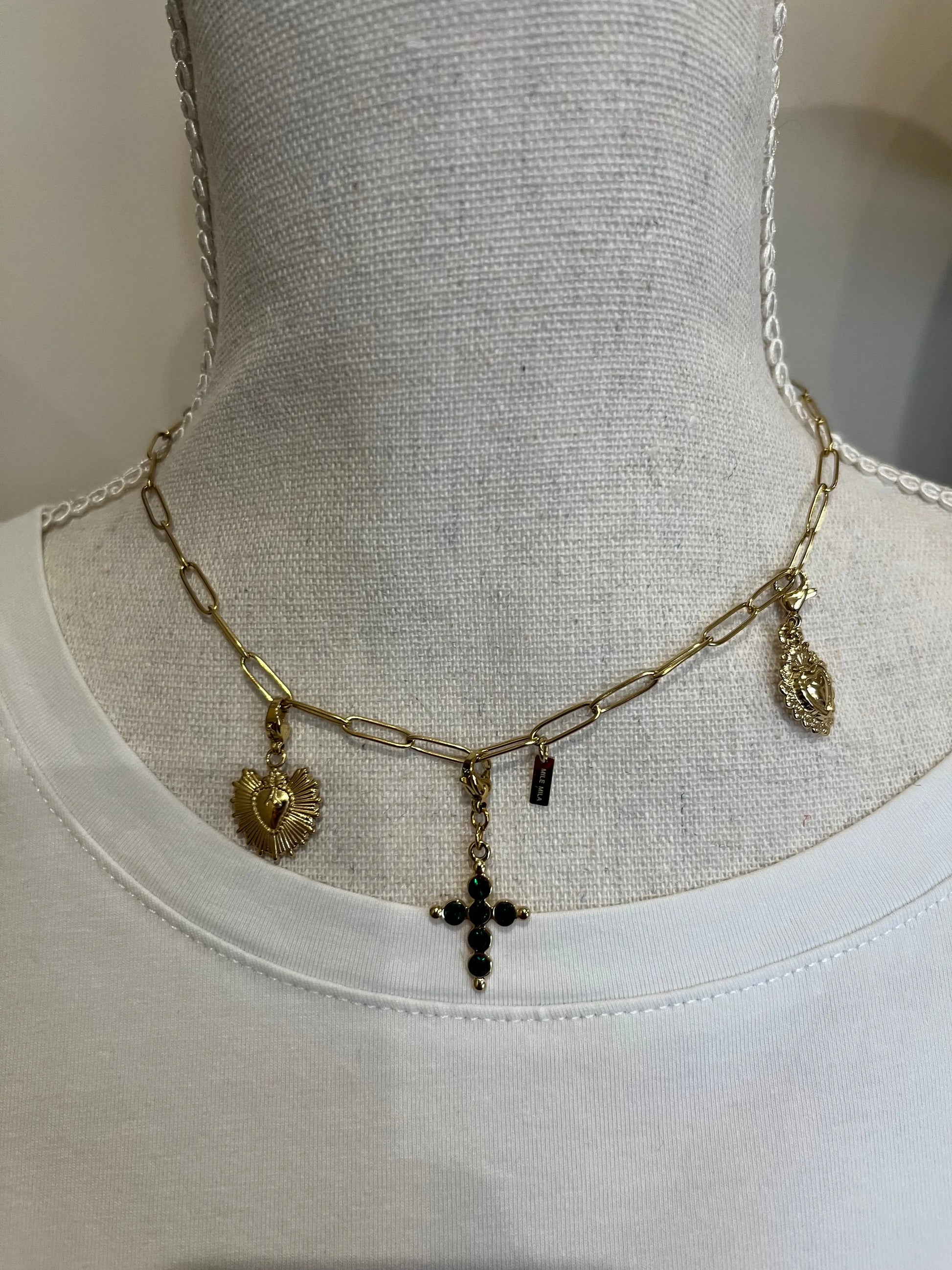 Collier breloque croix Atelier MSV