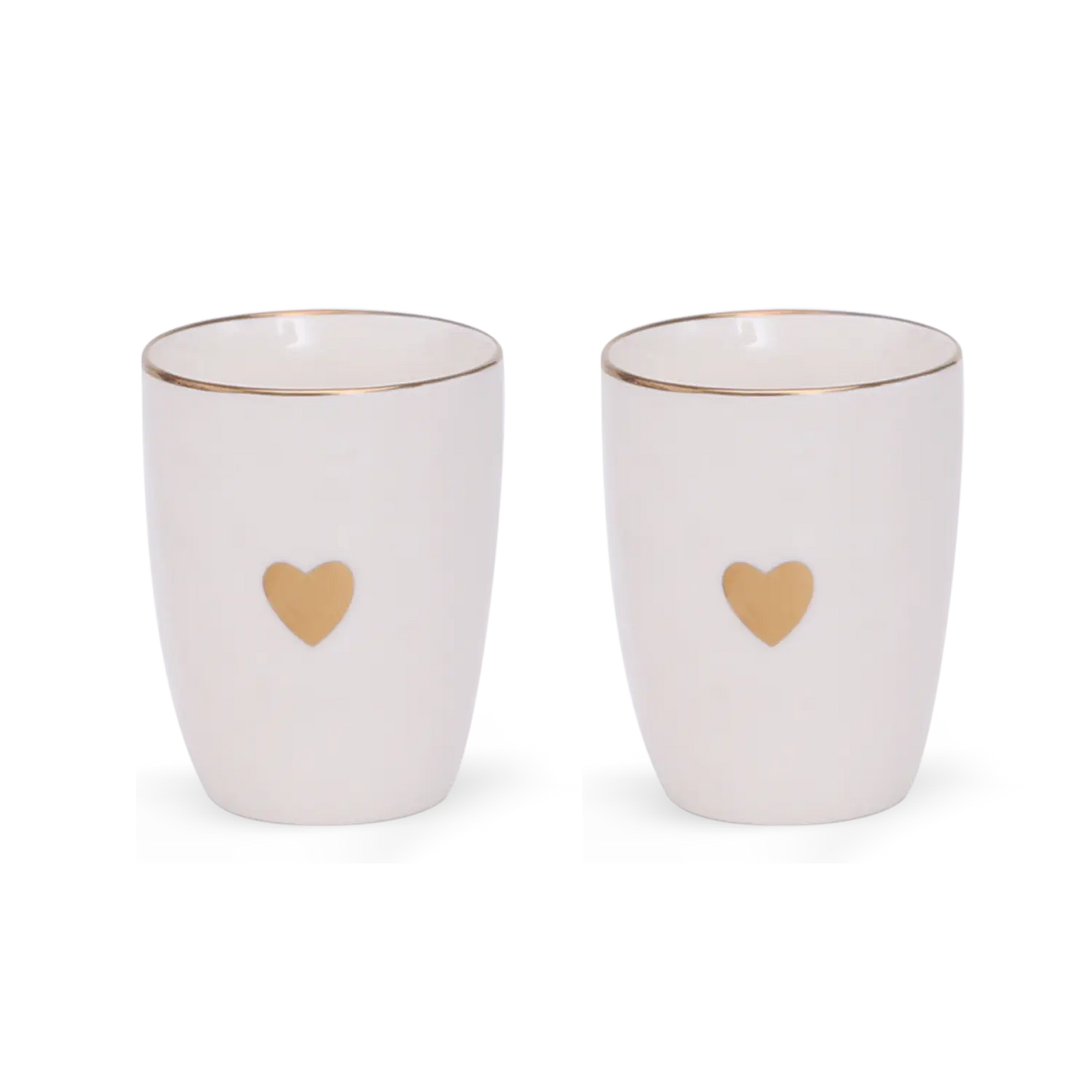 Set de 2 gobelets matins calins blanc D8 H10,3cm Opjet Paris