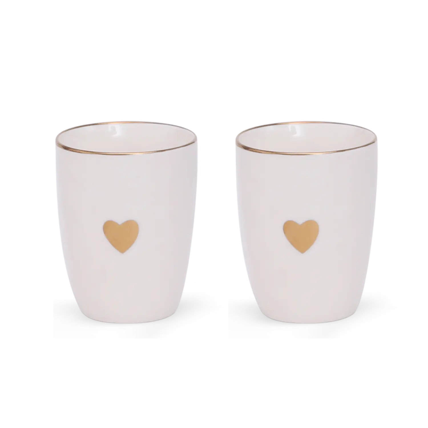 Set de 2 gobelets matins calins blanc D8 H10,3cm Opjet Paris