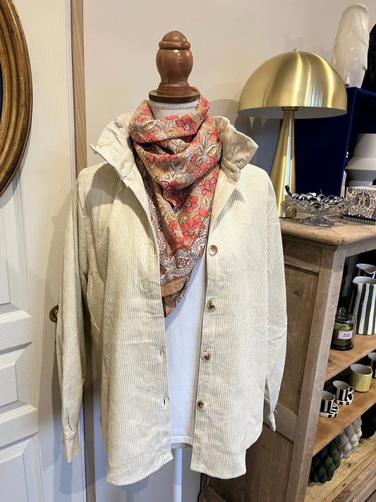 Surchemise velour crème taille S Atelier MSV