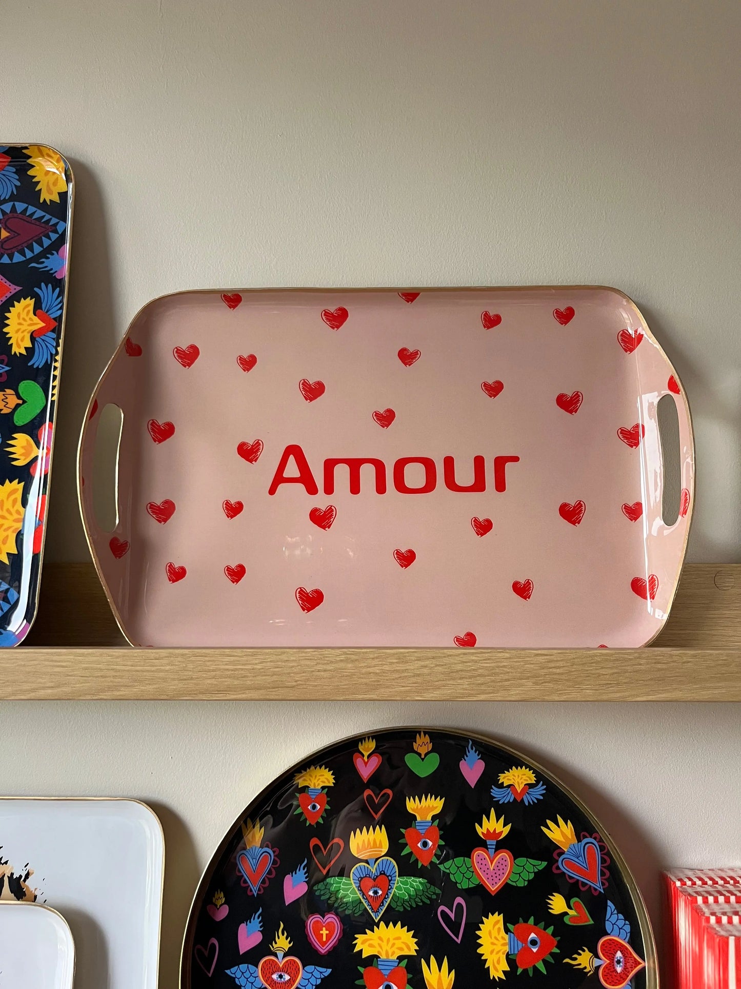 Plateau amour grand avec poignet Atelier MSV