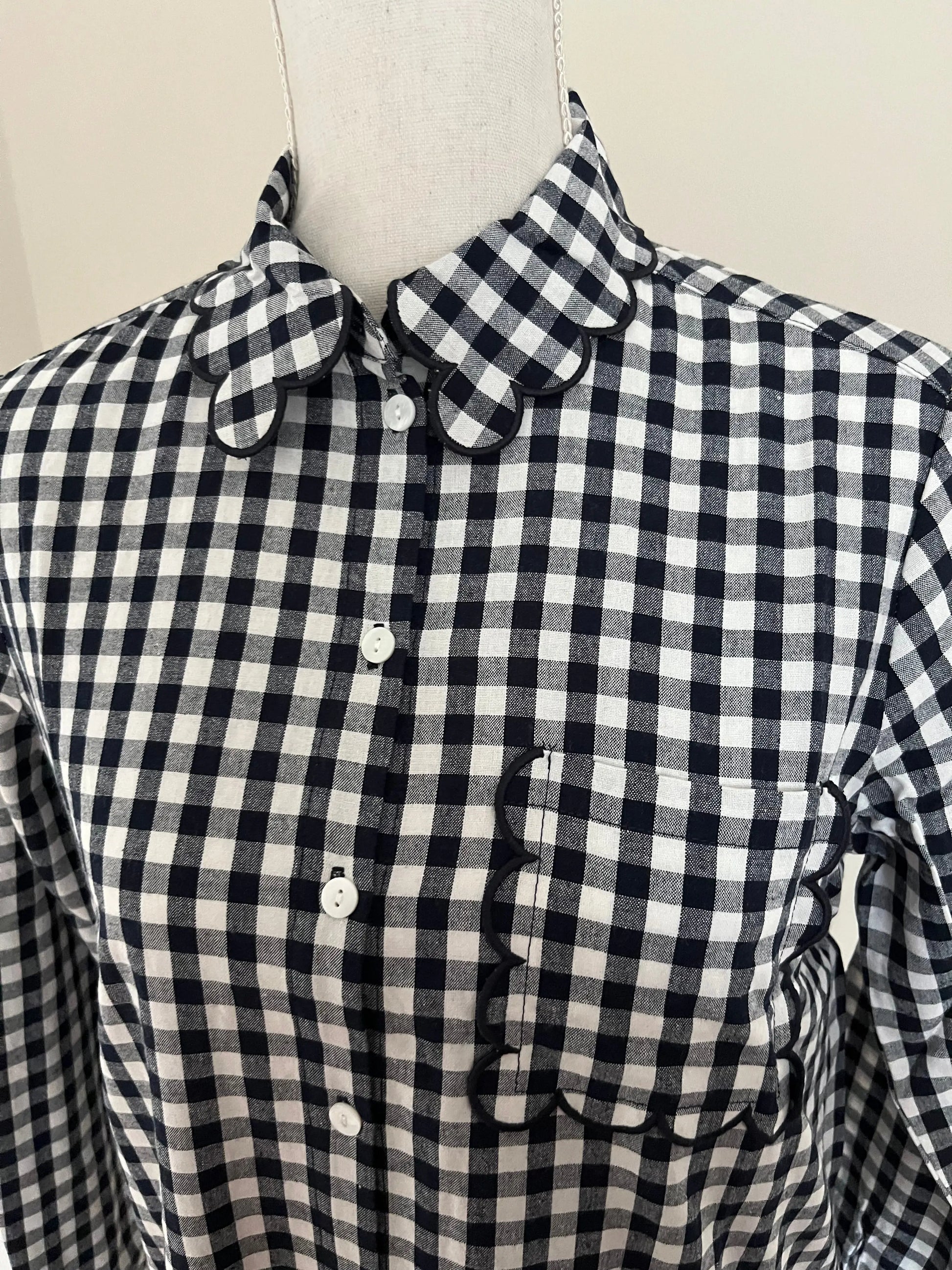 Chemise vichy bleu T36 Atelier MSV