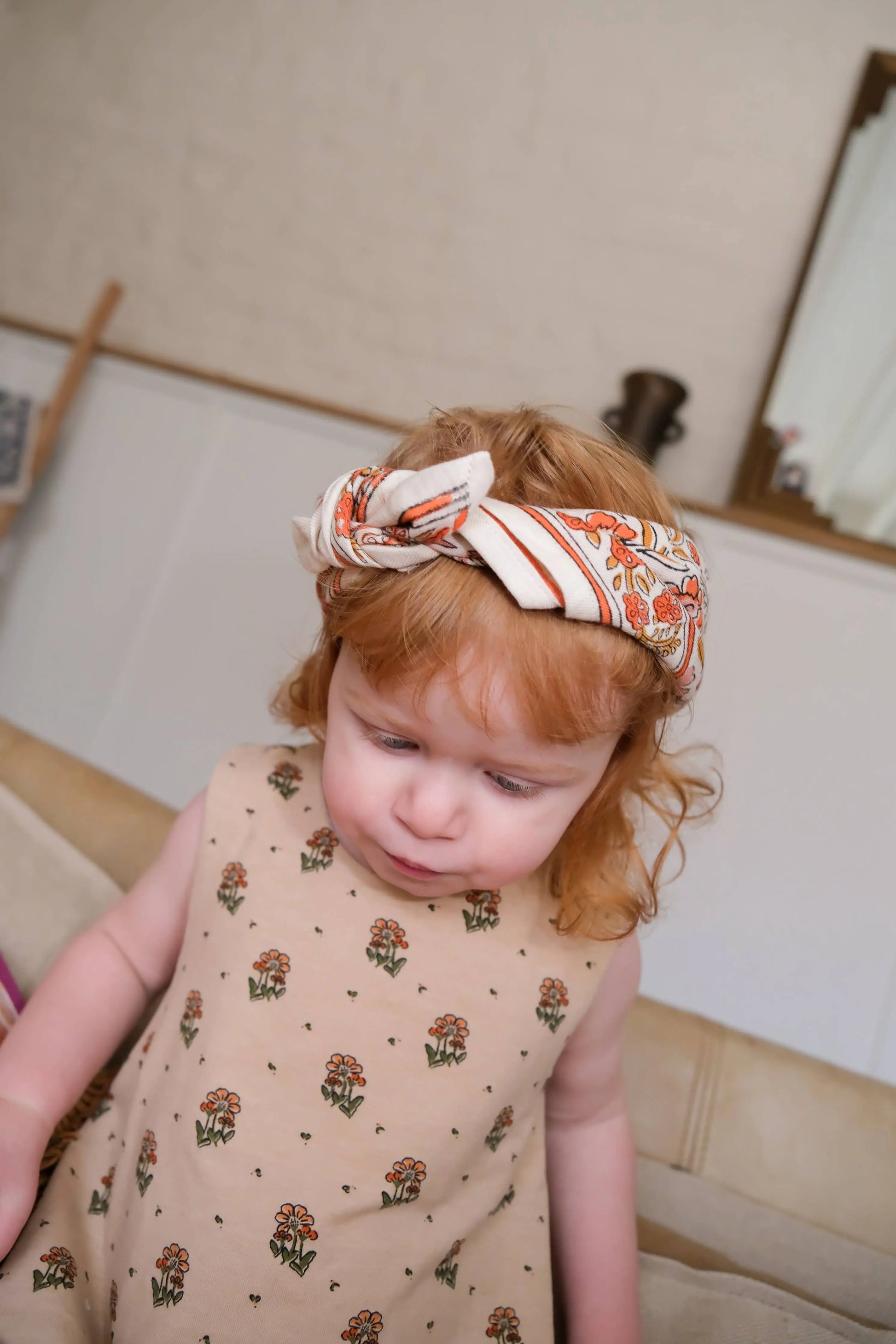 Foulards Bébé, Enfant Delhi Brique 5O cm SO FAMILY