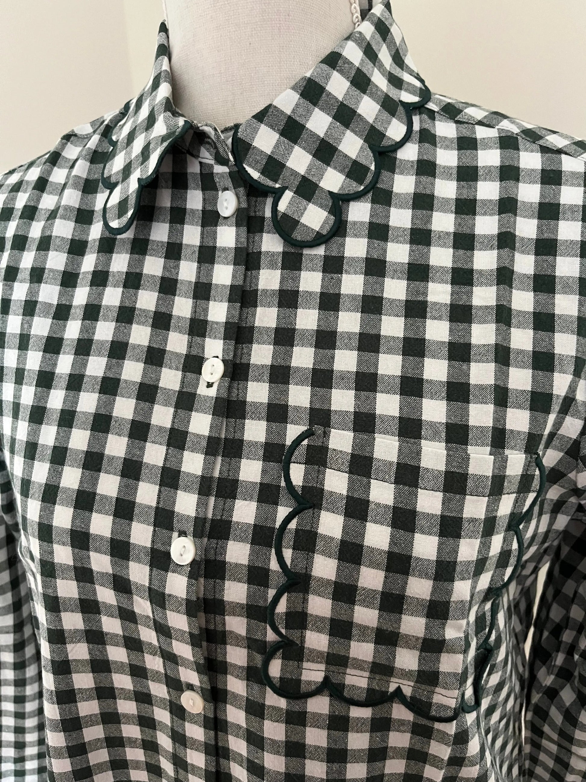 Chemise vichy verte T36 Atelier MSV
