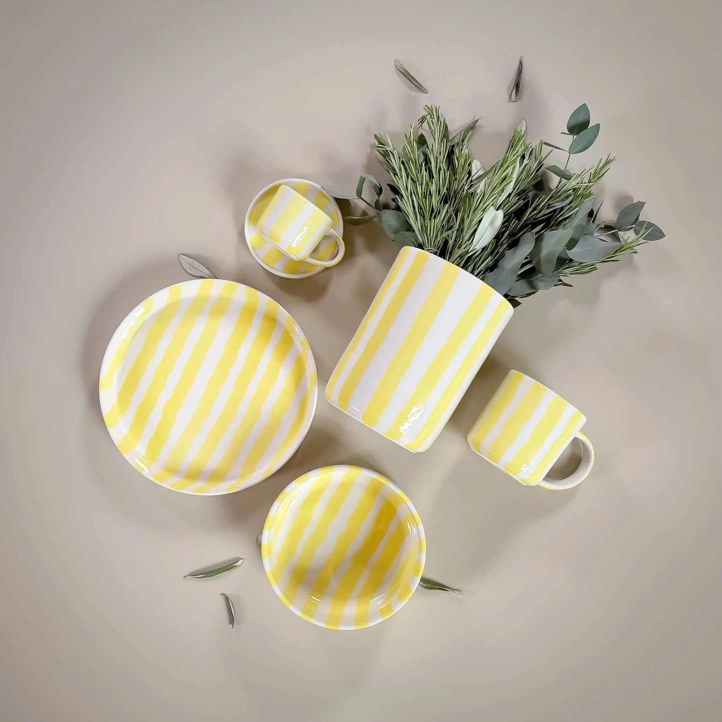 Vase ligne jaune Magazin Minori