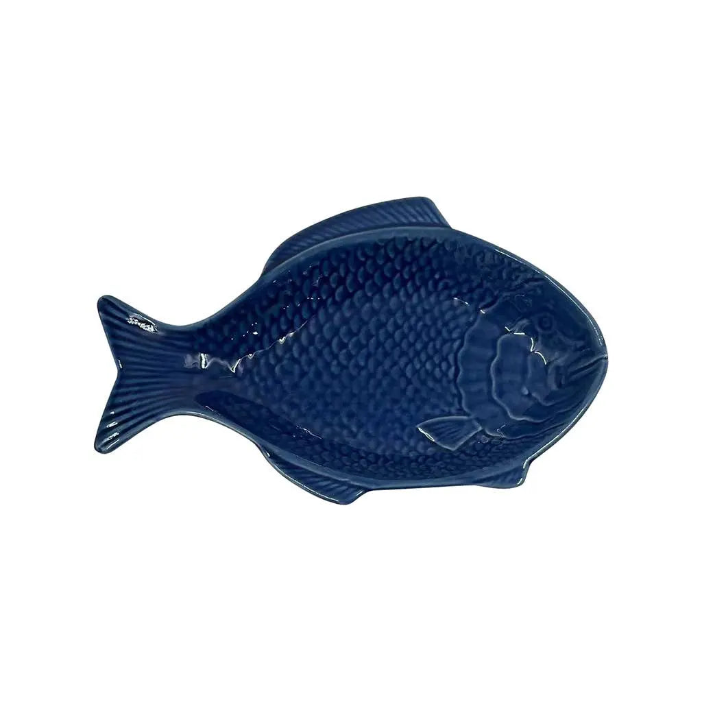 Coupelle Poisson Bleu L24,4 P15,8 H3,3Cm Opjet Paris