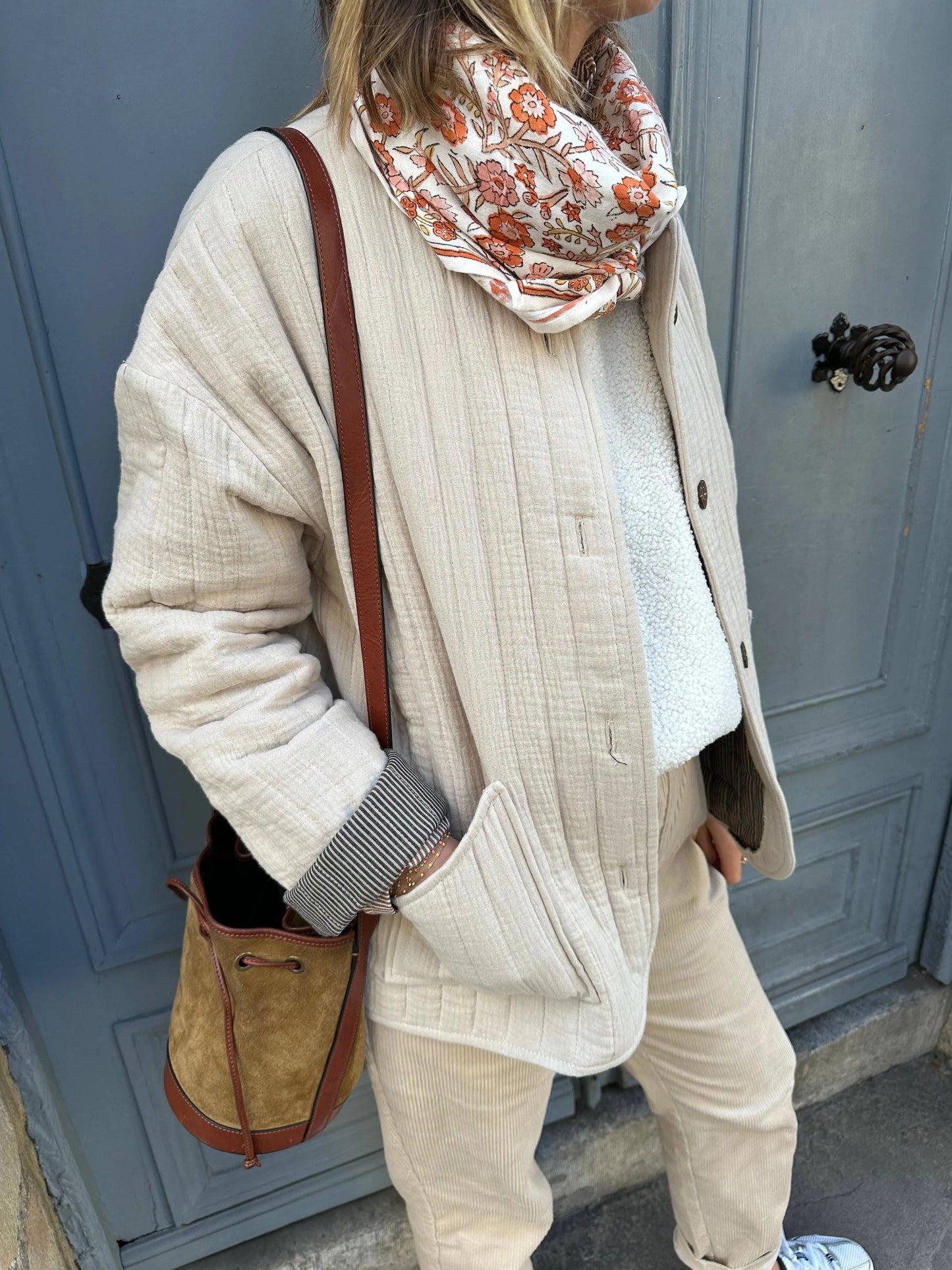 Foulard Adulte Delhi Brique 100 cm SO FAMILY