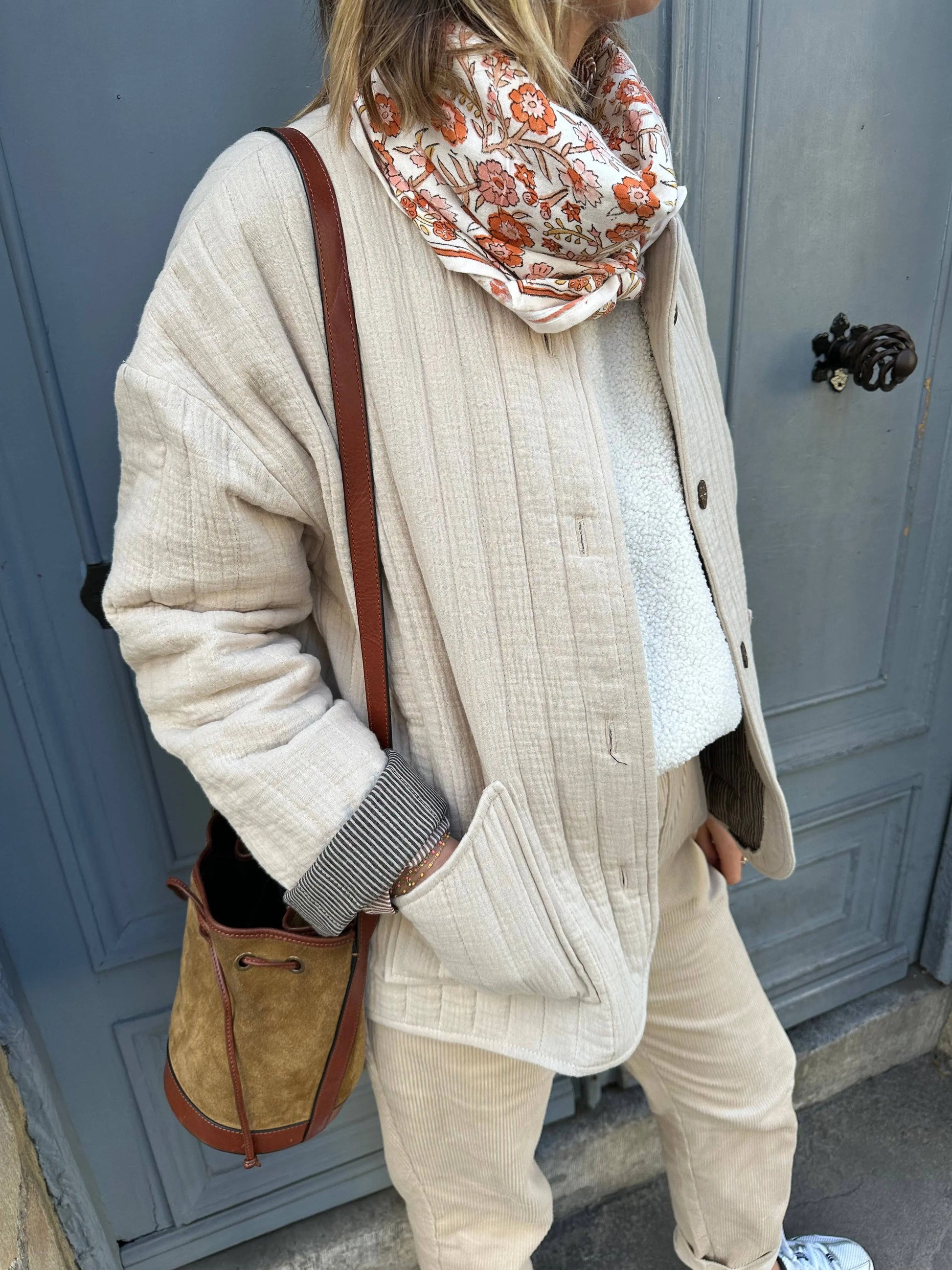 Foulard Adulte Delhi Brique 100 cm SO FAMILY