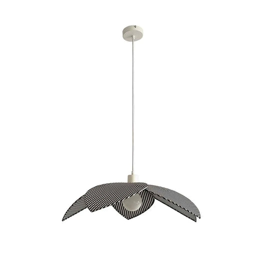 Suspension Fleur En Toile À Carreaux Noir D58Cm Opjet Paris