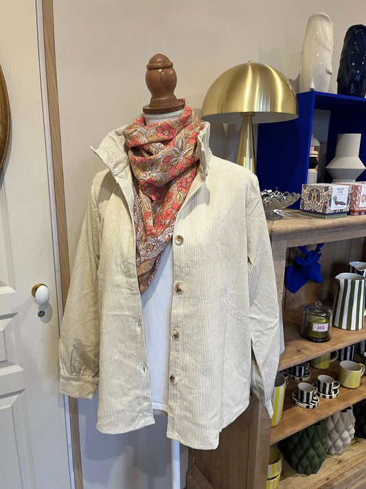 Surchemise velour crème taille M Atelier MSV