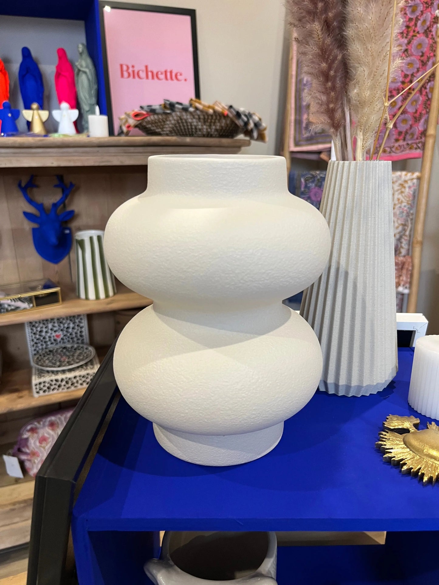 Vase ceramic Double blanc Atelier MSV