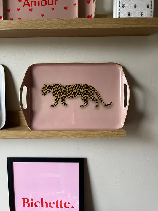 Plateau léopard avec poignet grand Atelier MSV