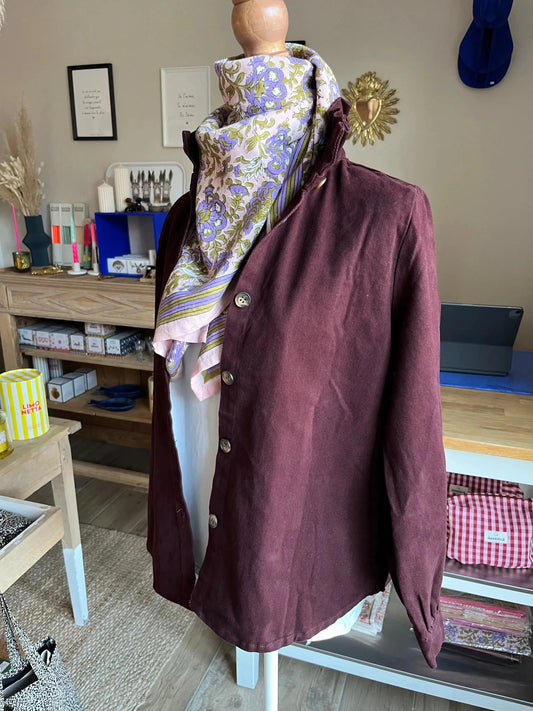 Surchemise bordeaux taille L Atelier MSV