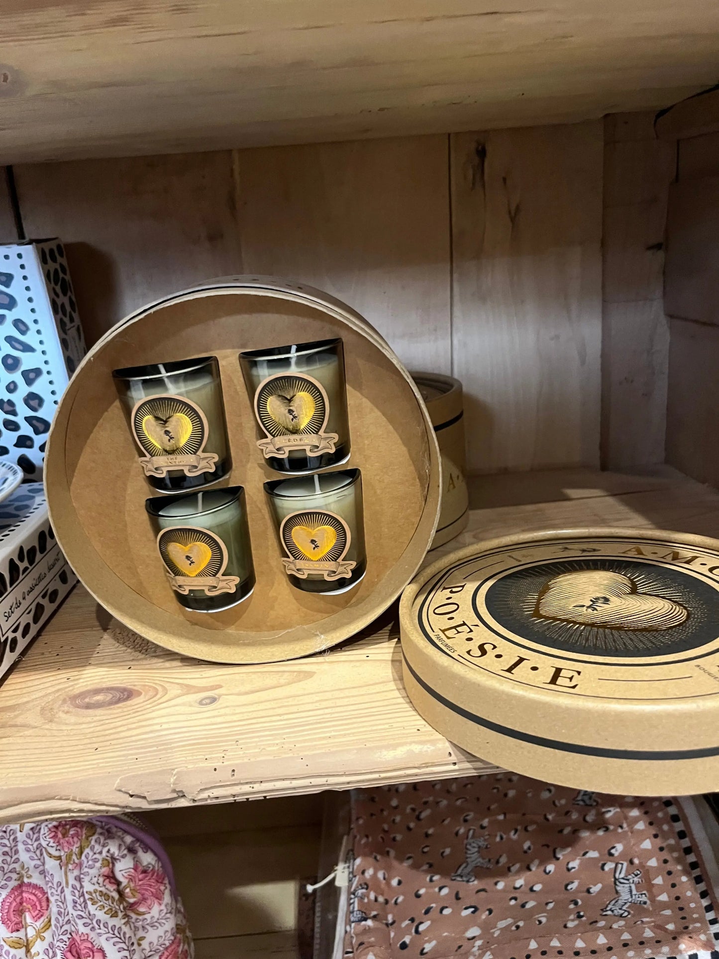 Coffret 4 bougies amour Atelier MSV