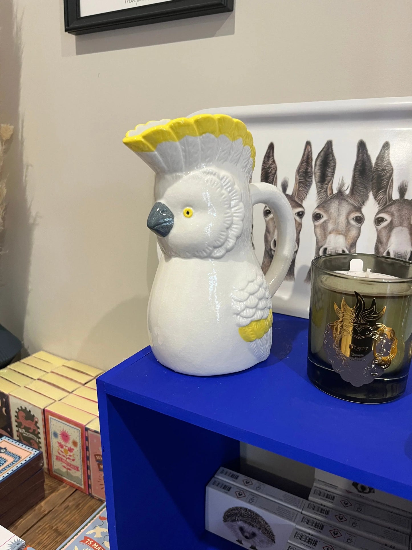 Pichet décoratif perruche Atelier MSV