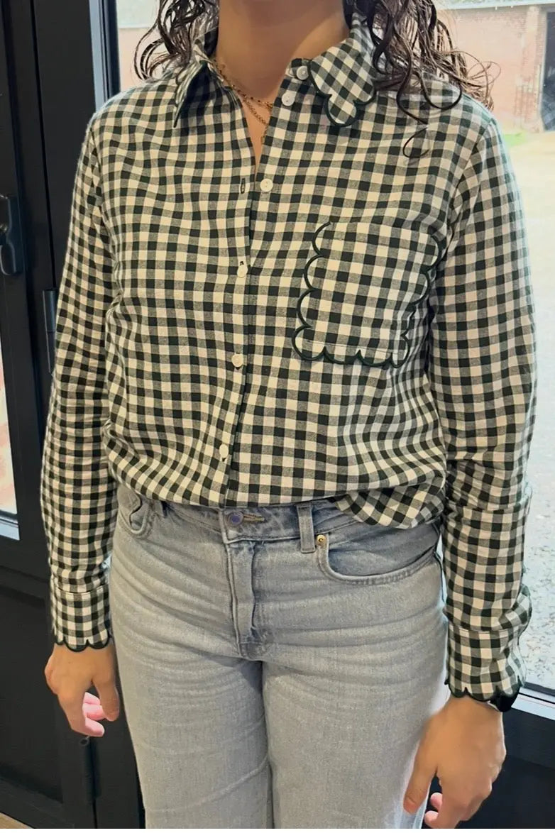 Chemise vichy verte T36 Atelier MSV