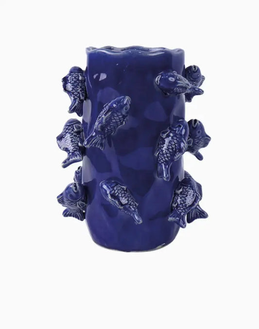 Vase poisson bleu Atelier MSV