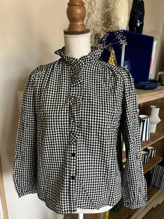 Chemise Vichy col victorien taille S Atelier MSV